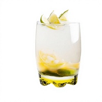 Ensemble de 6 verres transparents peints de couleur, capacité de 100 ml, pour boissons, fabriqués en Chine