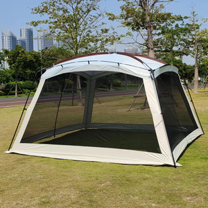 Tienda Gazebo plegable de tela Oxford para exteriores Extra grande para 10-12 personas, tipo de refuerzo recto, pérgola para acampar y fiestas - Product Image 5