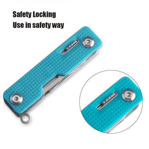 Couteau de poche multifonctionnel suisse personnalisé 10 en 1, petit couteau EDC, <span class=keywords><strong>outil</strong></span> de survie, manche en plastique ABS, couteau de poche léger - Product Image 4