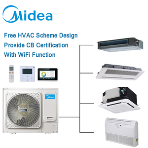 مكيف هواء ميديا R410a تجاري خفيف من نوع سبليت صغير مع محول، وحدة تكييف هواء مثبتة على الحائط - Product Image 3