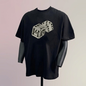 T-shirt surdimensionné de luxe personnalisé pour homme, 100 % coton, style streetwear hip-hop, vierge, délavé à l'acide, avec logo personnalisé, vintage - Product Image 1