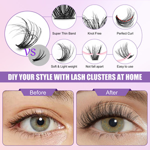 Pestañas Postizas Lakanaku Natural Curl 3 Estilos Mixtos, Tipo D, Rizadas, Rusas, para Hacerlo Usted Mismo - Product Image 3