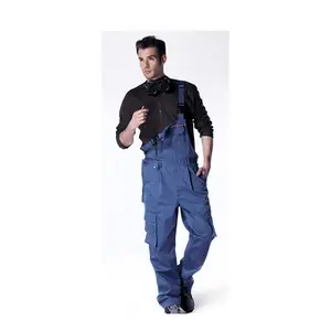 Durable Rip-stop Braces overalls twill Miner workwear uniforms for men and women wholesale &Customize logo