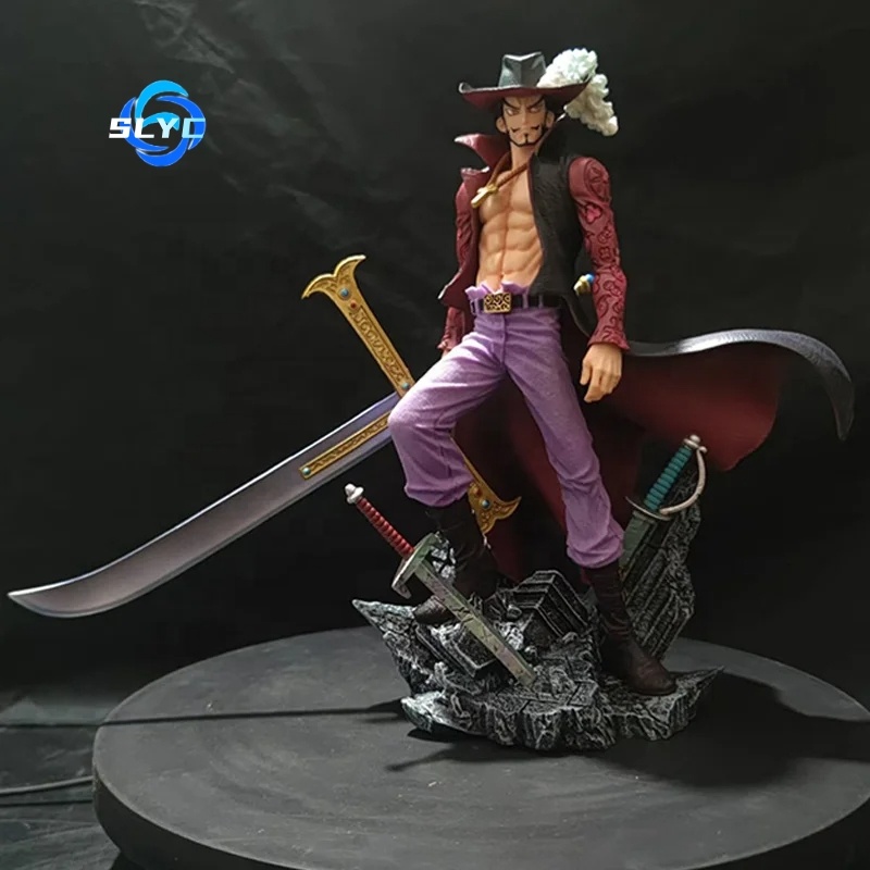 Figura One Piece Dracule Mihawk – Estatua De PVC De 28 Cm, Coleccionable Para Fans Del Anime
