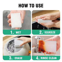 Lot de 20 éponges magiques ultra-denses pour le nettoyage de la cuisine et de la salle de bain, nettoyant en vrac, éponge nano durable pour sols/murs