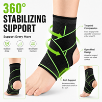 Attelle de cheville réglable et respirante en Spandex et Nylon, manchon de compression pour la prévention des blessures et le soulagement de la douleur, idéale pour le volleyball