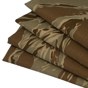 Vải Nhà Sản Xuất Tùy Chỉnh In Ấn <span class=keywords><strong>Camo</strong></span> Dệt Twill 100% Nylon Chiến Thuật Đồng Phục Ba Lô Tiger Sọc Ngụy Trang Vải - Product Image 5