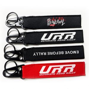 High Quality <b>Custom</b> Logo Embroidered Carabiner Keychain Personalized Woven Embroidery <b>Key</b> Chains - Product Image 3