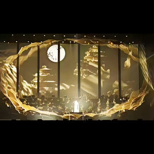 Écran holographique 3D de gaze de maille transparente projecteur immersif d'hologramme de 160 degrés <span class=keywords><strong>fond</strong></span> de scène d'art numérique - Product Image 6