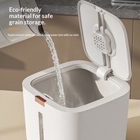 Seau à riz en plastique ménager de qualité alimentaire, conteneur à riz scellé, anti-insectes, résistant à l'humidité, boîte de rangement pour farine, épaissi