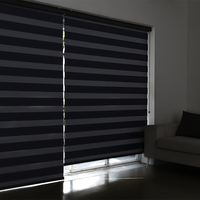 CHANGANE Stores occultants coréens motorisés sur mesure, filtrant la lumière, pour l'intimité, double couche intégrée, design moderne, polyester élégant