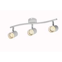 Spot encastré blanc mat GU10 pour usage intérieur IP44 Construction en aluminium et PC Max 5W