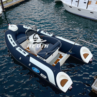 Hedia usine 11ft fibre de verre coque dure bateau en plastique pêche petit dériveur bateau gonflable 3.30m Pvc