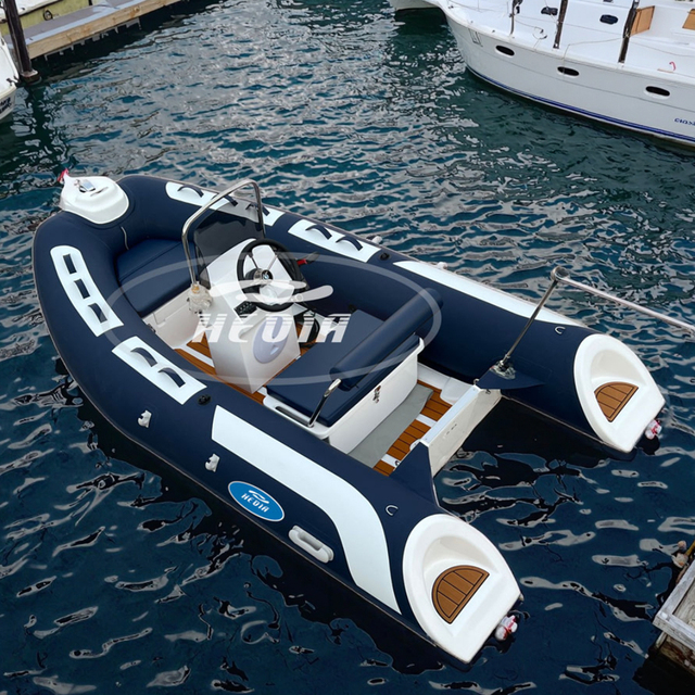 Hedia Factory 11ft Fiberglass Hard Hull Plastic Boat Fishing Small Dinghy Inflatable Boat 3.30m Pvc