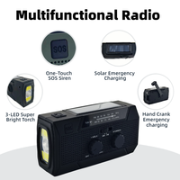 Radio Multifuncional para la Temporada de Huracanes, Equipo de Supervivencia, Apagones, Preparación para Desastres, Batería Recargable de 5000 mAh