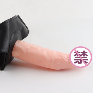 قضيب اصطناعي يرتدى سروال جلدي، مصنوع من السيليكون الناعم والمريح، محاكي للقضيب الحقيقي، معدات استمناء، ألعاب جنسية للبالغين للرجال والنساء - Product Image 4