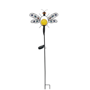 Outdoor Home Decoratieve Van Ladybird Tuin Metalen Decoratieve Plant Guard Vogel Yard Tuin Stakes Solar Licht Decoratie - Product Image 6