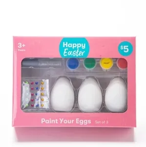 Diy 3d Happy Easter Egg Gips Schilderij En Tekenset