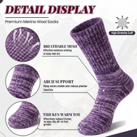 Chaussettes d'hiver épaisses en laine pour femmes Whale, chaussettes mi-mollet doublées en tissu éponge, chaussettes chaudes antidérapantes pour le froid
