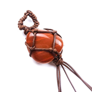 All'ingrosso naturale Feng Shui decorazione per la casa lucidata accessori moda intrecciano portachiavi misto minerale di cristallo di guarigione pietra grezza - Product Image 6