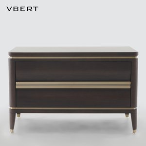 WBERT Table de chevet en bois massif de luxe légère italienne moderne Simple petite Table basse créative chambre maison petite - Product Image 1