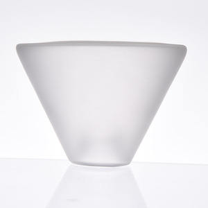 Desain segitiga kustom lampu kaca buram penyebar cahaya dengan benang Internal G9 - Product Image 3