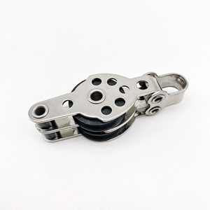 Bán Hot Marine thuyền phụ kiện thép không gỉ đôi Nylon ròng rọc ròng rọc khối cho 4 mét dây - Product Image 1