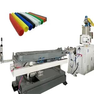 Pe Pvc Nylon Gegolfde Pijp Maken Machine Extruder