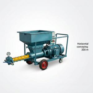 Bomba de hormigón proyectado, bomba de transferencia de lodos de 200M, bomba de transferencia de alta presión de 60 bar, accionada por motor de 7.5KW - Product Image 2