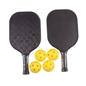 Neob Custom Logo Hoge Kwaliteit High-End Box Verpakking Ruwe Koolstofvezel Augurk Bal Pickleball Paddle Voor Professionele Spelers