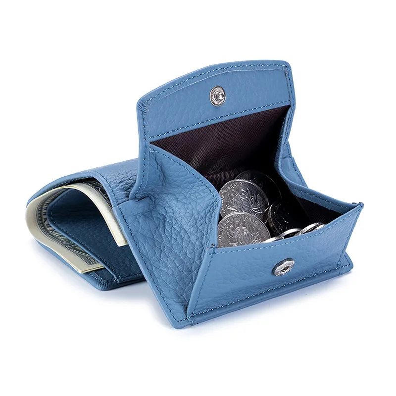 Luxury Genuine Leather Pocket Wallet Ladies Mini Purse Rfid Small Wallet for Women