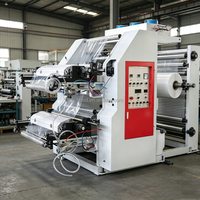 Machine d'impression de film plastique haute vitesse 2 couleurs HDPE LDPE PE PP OPP BOPP