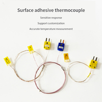 Parche adhesivo para sensor de termopar dedicado para medición de temperatura de superficie, cable de detección de temperatura extremadamente fino