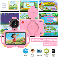 Tablet Educativa para Niños de 7 Pulgadas con Android 15, 3GB de RAM, 32GB de Almacenamiento, Procesador Rockchip de Cuatro Núcleos, WiFi, Nueva con Funda de Silicona