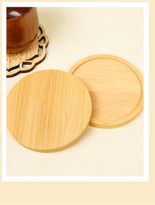 Posavasos de bambú, venta al por mayor, manteles individuales aislados de bambú y madera, alfombrilla para mesa de almuerzo anti-caliente, alfombrilla para taza de té en stock - Product Image 3