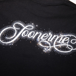 T-shirt Nera da Uomo di Alta Qualità, Spessa e Oversize con Strass, a Maniche Corte - Product Image 5