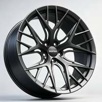 Jantes de voiture de luxe forgées sur mesure, multi-branches, bicolores, en alliage, pour berlines sportives et véhicules électriques Y007