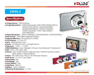 Máy ảnh kỹ thuật số SLR 2.7 inch 18 Megapixel chất lượng cao với zoom quang học 8X (CDOE3) - Product Image 6