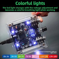 Alimentation pour tatouage en acrylique transparent, éclairage d'ambiance LED haute puissance, transformateur pour machine à tatouer à bobine motorisée et stylo de tatouage