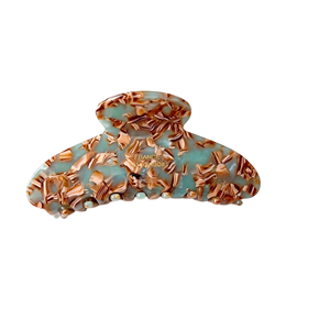 Nuova Molletta per Capelli Stile Coreano Retrò, Grande con Stampa <span class=keywords><strong>di</strong></span> Lettere, in Acetato, Accessorio per Capelli a Forma <span class=keywords><strong>di</strong></span> Artiglio <span class=keywords><strong>di</strong></span> Squalo per Donne - Product Image 4