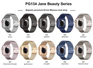 <span class=keywords><strong>Correa</strong></span> Magnética de Acero Inoxidable Estilo Paracaídas para iWatch <span class=keywords><strong>Apple</strong></span> Series 9 8 10 11 SE7564 46mm, Popular en Venta al Por Mayor - Product Image 2