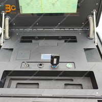Équipement de détection de drone de sécurité à large bande haute puissance 45MHz ~ 6000MHz avec suivi de trajectoire et position de la carte thermique