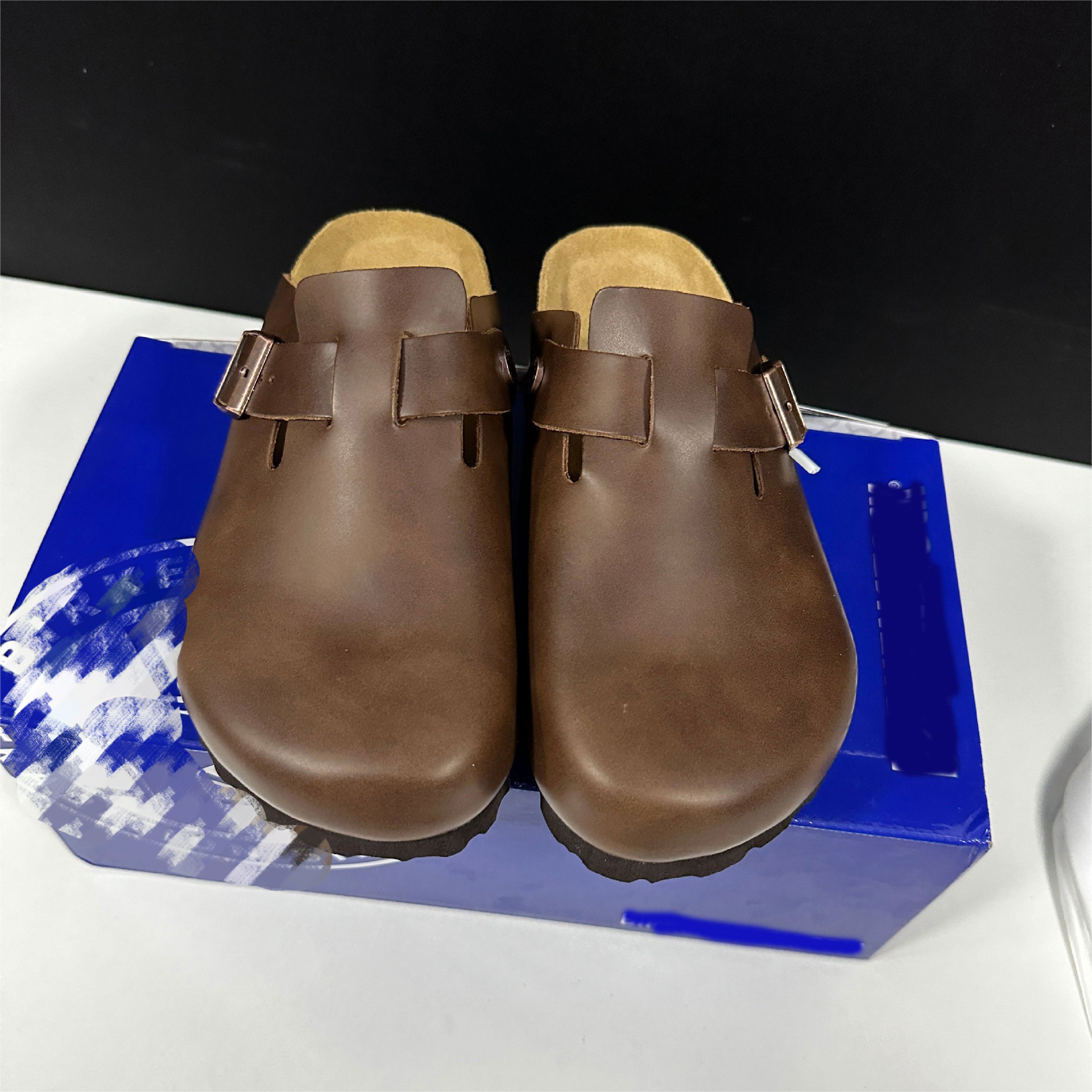Brown leather