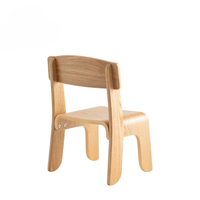 Chaise d'apprentissage moderne empilable en bois massif pour enfants, tabouret portable en bois pour la maternelle, chaise de maternelle