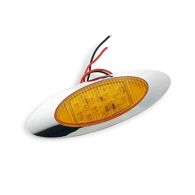 방수 27led 호박색 타원형 모양의 선박 보트 액세서리 경트럭 밴 Led 마커 사이드 자동차 사이드 램프
