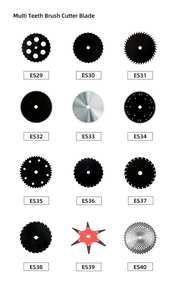 Recortadora de césped Weed Eater Chisel Knife Mulching Smasher Brush Cutter Blade para ST HSQ OREGON - Product Image 6