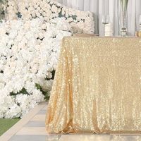 Nappe de luxe rectangulaire faite à la main avec paillettes et strass, idéale pour mariages, banquets, hôtels, décorations extérieures, vente en gros