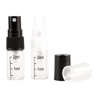 2ml 3ml 5ml 10ml Décent Mini Vaporisateur Vide Rechargeable Échantillon de Parfum Atomiseur Testeur Bouteille Voyage Mince Bouteille en Verre avec Échelle