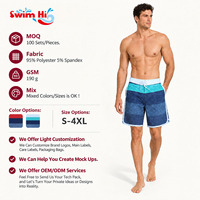 Shorts de plage pour hommes en marque privée, respirants, légers, pour le surf, 2 couleurs, avec poche