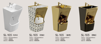 Nouveau design – Lavabo en céramique pour salle de bain, lavabo pour les mains et les pieds, lavabo Wudu de petite taille, évier d'ablution musulman – Vente en gros